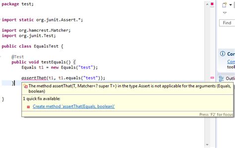 eclipse - How to understand AssertThat (JUnit)? - Stack Overflow