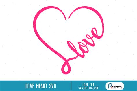 Love Heart svg – a love vector file – Crella