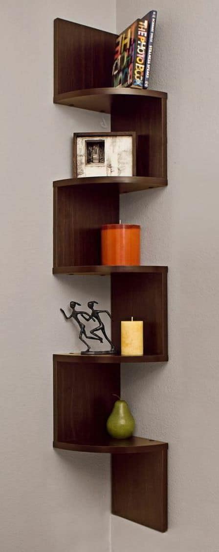 Corner Zig Zag Wall Shelf | Creative Ads and more…