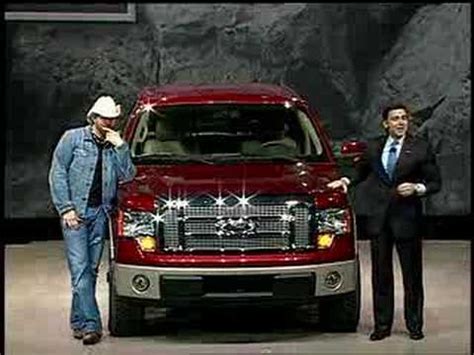 Toby Keith introduces the new 2009 Ford F-150 at NAIAS - YouTube