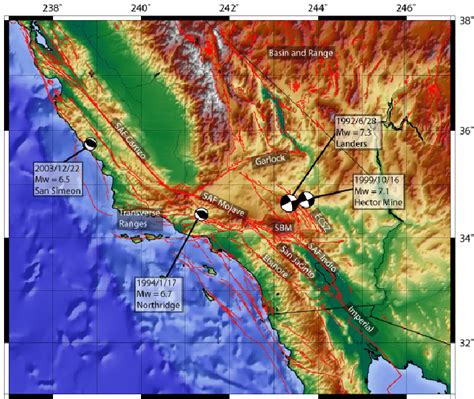 Southern California Fault Map