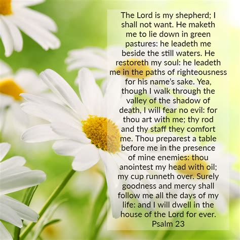 The Lord Is My Shepherd Prayer Printable