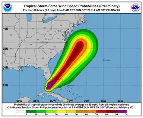 Tropical Storm Philippe path update LIVE: Philippe on track to SMASH ...