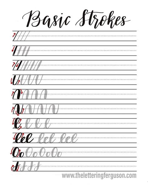 Calligraphy Free Printable Worksheets - Printable Word Searches