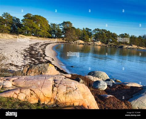 Trouville beach, Sandhamn island, Stockholm archipelago, Sweden ...