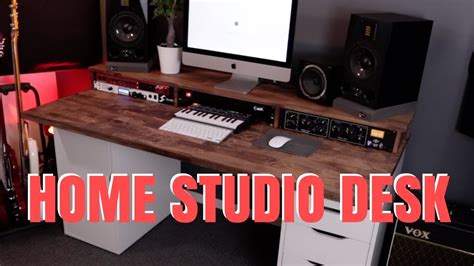 Home studio desk ikea - YouTube