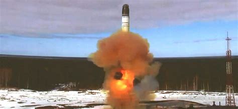 Russia test-fired the "RS-28 SARMAT," world's "most powerful" nuclear ...