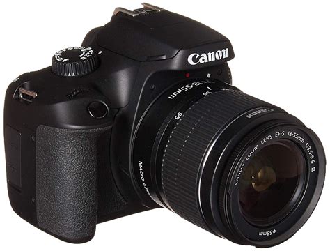 Canon EOS 4000D DSLR Camera EF-S 18-55 mm f/3.5-5.6 III Lens - Walmart.com