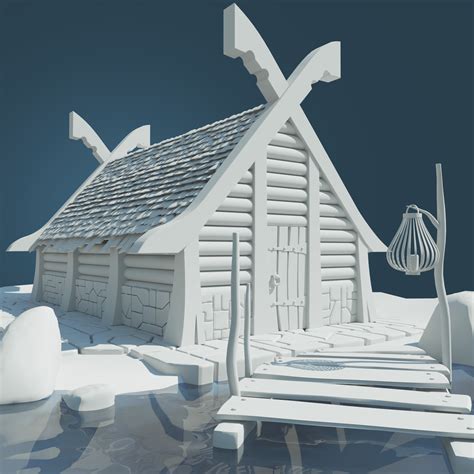 ArtStation - Viking house 3d model