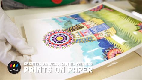 Creative Services: Digital Printing - Prints on Paper - YouTube