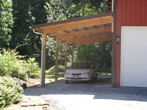 Attached Wood Carports