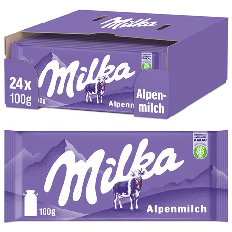 Buy Milka Alpenmilch Chocolate Bar, 3.5 Ounce (Pack of 24) Online at ...