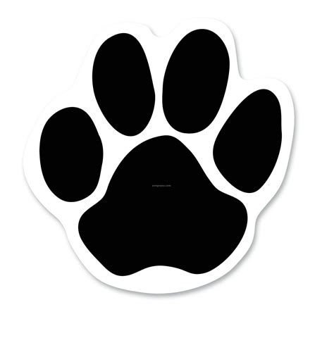 Dog Paw Print Template - ClipArt Best