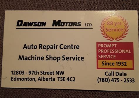 DAWSON MOTORS - Updated December 2024 - 12803 97 Street NW, Edmonton ...