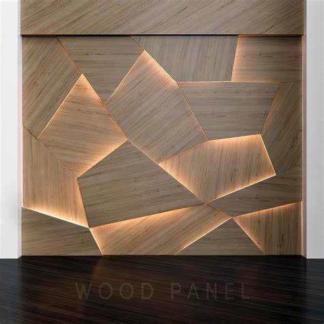 Wooden 3D panels 3D model | CGTrader