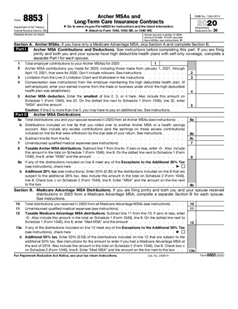 irs form 8889 - Fill Online, Printable, Fillable Blank | form-8853.com