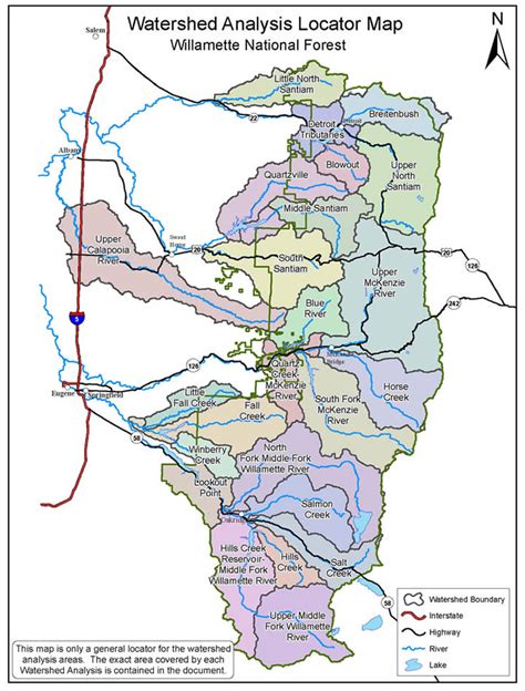 Willamette National Forest Maps