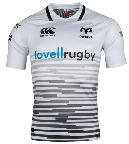 New Ospreys Rugby Kit 2018- White Ospreys Canterbury Away Jersey 2017 ...