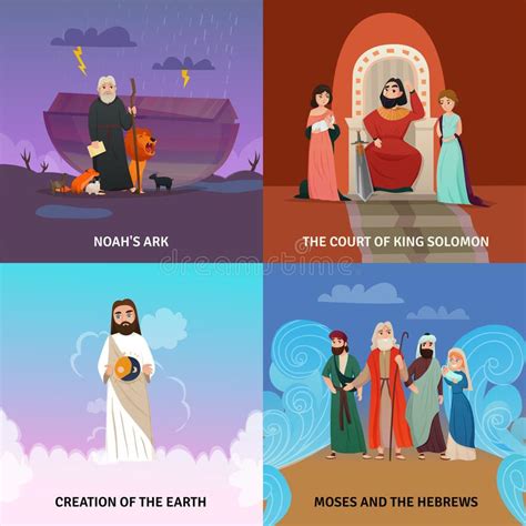 Bible Story Concept Icons Set Stock Vector - Illustration of concept ...