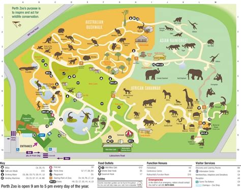 Perth Zoo map - Ontheworldmap.com