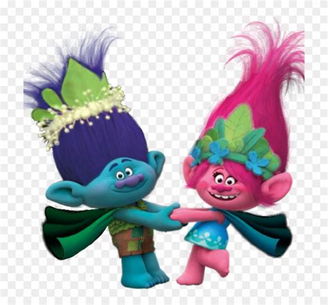 Trolls Poppy And Branch - Free Transparent PNG Clipart Images Download