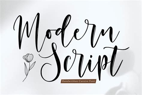 Modern Script - A Handwritten Cursive Font