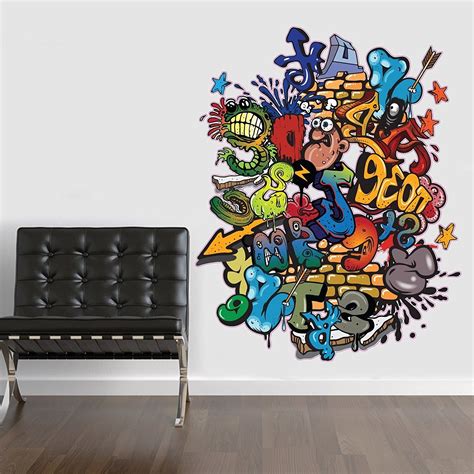 The 15 Best Collection of Graffiti Wall Art Stickers