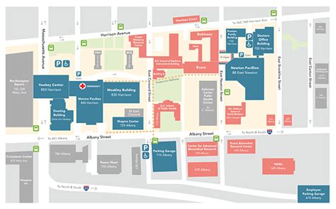 Boston Medical Center Campus Map Redesign :: Behance