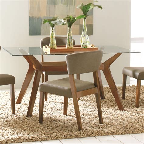 Paxton Rectangular Glass Dining Table from Coaster (122171-CB60RT ...