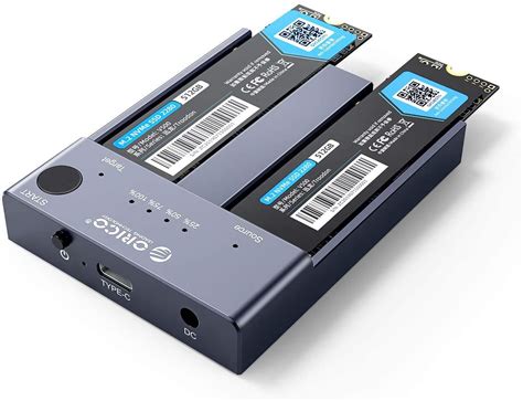 ORICO Aluminum M.2 NVME SSD Enclosure Docking Station Dual Bay With ...