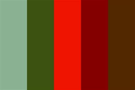 Red Green And Brown Color Palette | Paletas de colores, Paletas, Colores