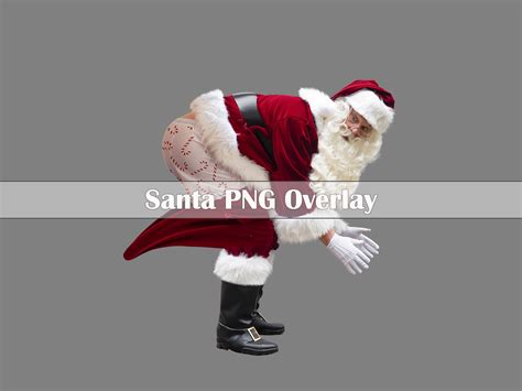 Funny Santa Claus Overlay Santa Clip Art Santa PNG | Etsy