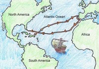 Christopher Columbus Voyage Map - Sandy Cornelia