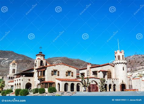 Scottys Castle in Death Valley Stock Image - Image of ghost, travel ...