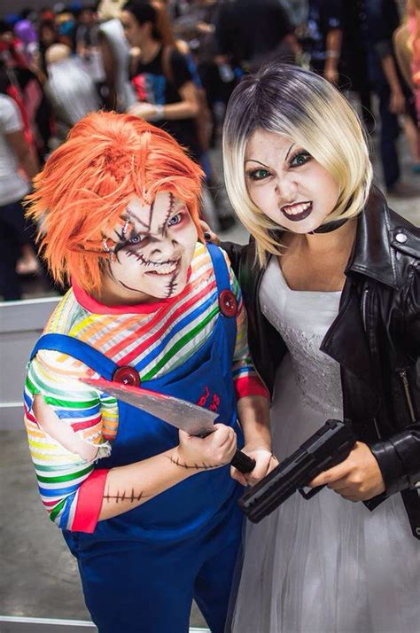 Chucky and Tiffany cosplay Chucky, Tiffany, Halloween Makeup, Villain ...