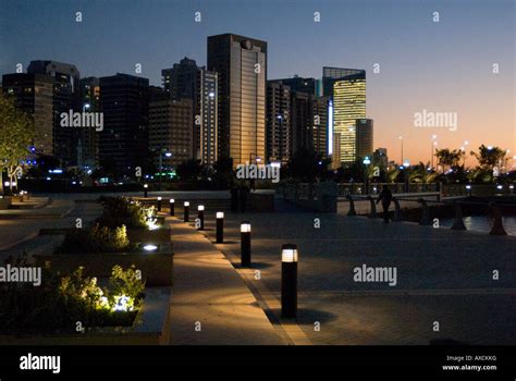 Abu dhabi night skyline hi-res stock photography and images - Alamy