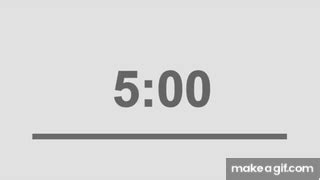 5 minutes countdown timer on Make a GIF