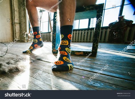 Mens Feet Funny Socks Stock Photo 558036760 | Shutterstock