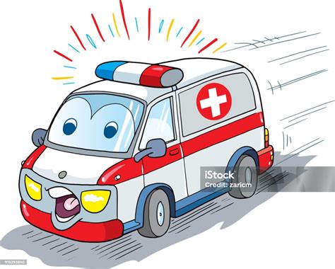 Auto Ambulanza Mascotte - Immagini vettoriali stock e altre immagini di ...