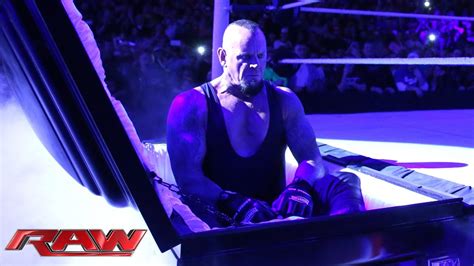 Undertaker rises from a coffin to attack Brock Lesnar: Raw, March 24 ...