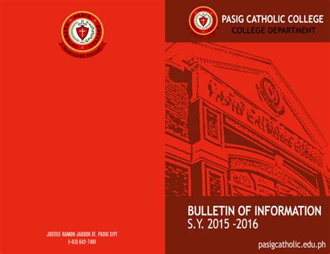 course description - Pasig Catholic College