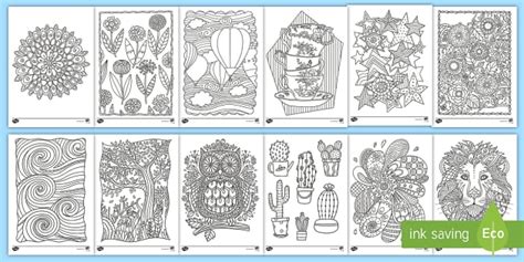 Mindful Colouring Patterns | Colouring Sheets | Twinkl NZ