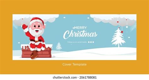 Creative Cover Page Merry Christmas Template Stock Vector (Royalty Free ...