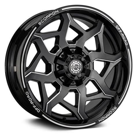 SCORPION® VENOM Wheels - Black with Milled Accents Rims