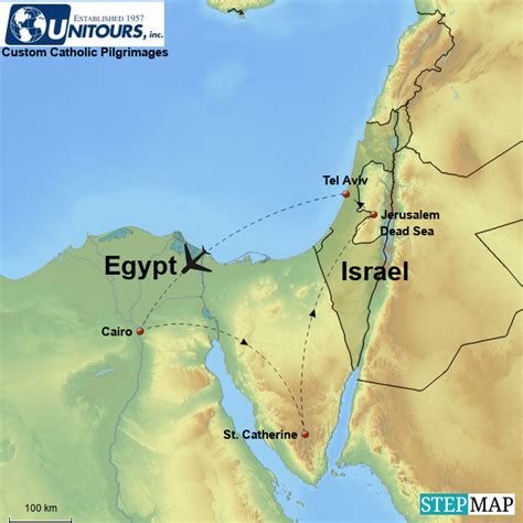 Jerusalem And Egypt Map - Gillie Donnamarie