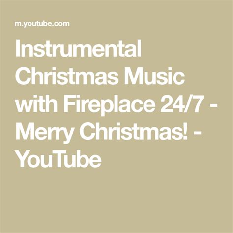 Instrumental Christmas Music with Fireplace 24/7 - Merry Christmas ...