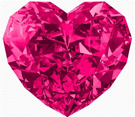 HD Pink Diamond Crystal Heart Love Valentine Day PNG | Love valentines ...