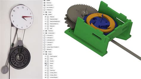 3D printed Pendulum Clock running 14h 3D model 3D printable | CGTrader