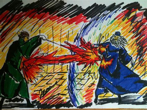 Dumbledore vs Grindelwald by TheHouseOfAnubis on DeviantArt