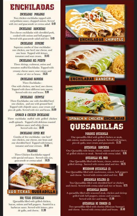 Casa Grande Mexican Restaurant menu in Hicksville, Ohio, USA